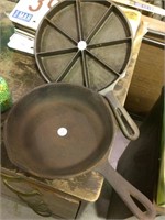 Cast Iron Skillets (2), divided (1)