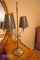 Brass double arm Lamp