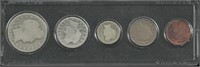 Old Set of Coins - some Silver