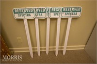 Metal Reserved signs