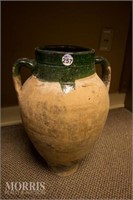 Clay double handled pot 22"t