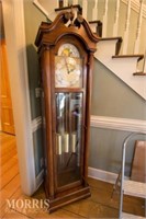 Colonial Grandfather clock 83"t 21"w 18"d