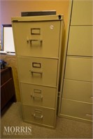 4 Drawer metal file cabinet