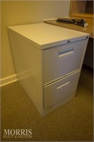 2 Drawer metal file cabinet