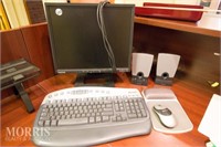 Monitor keyboard  & speakers