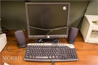Monitor keyboard  & speakers