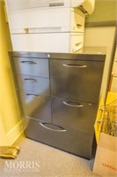 Multi-size metal filing cabinet
