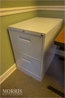 2 Drawer metal file cabinet