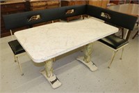 Vintage Corner Bench Unit w/Table