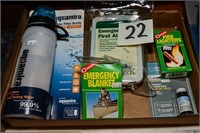 WATER FILTER BOTTLE - FIRST AID KIT - ETC.