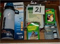 WATER FILTER BOTTLE - FIRST AID KIT - ETC.