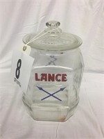 Lance Glass Jar with Glass Lid