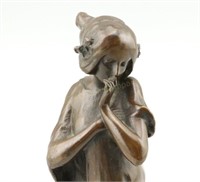 Rudolf Marschal Art Nouveau Bronze Woman Seal