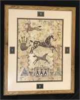 Beautiful Signed Print with Spear Heads