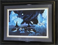 Signed by Van Raemdorck and Numbered Orca Print