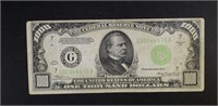 1934 $1,000.00 FEDERAL RESERVE NOTE