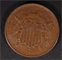 1868 2-CENT PIECE, AU