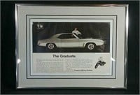 Authentic 1969 Pontiac Firebird Framed Ad