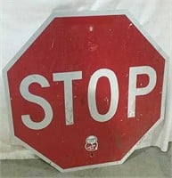 metal stop sign 30 x 30H