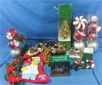 Assorted Christmas decorations lot