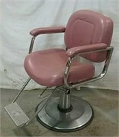 Orbit pink hairdresser chair