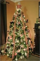 6.5 foot Adirondack Christmas tree w/ lights