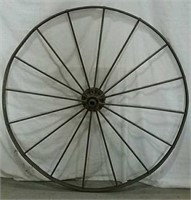 Large metal carriage wheel #2 - 53"R