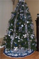 Blue/silver Christmas tree decorations
