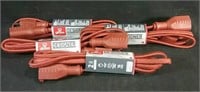 4 New Globe 2m Fabric Extension Cords