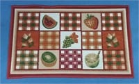 New Fruit Kitchen Mat with Rubber Backing