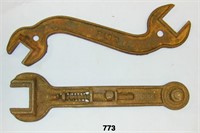 Two implement wrenches