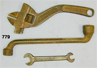 Three FORDSON wrenches