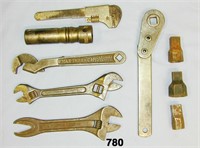 Large lot of assorted wrenches