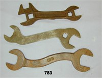Three implement wrenches