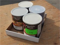 (5) FREEZE DRIED FOOD BACKPACKERS PANTRY CANS