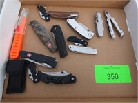 KNIFE GROUP OF (12) MISCELLANEOUS FOLDERS, (2) MUL