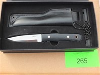 BOKER GERMANY FIXED BLADE KNIFE WITH SCABBARD & ST