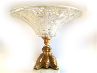 Crystal and Brass Bowl
