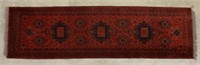 Persian Hand-Knotted Hamadan Style Runner Rug