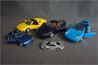 5 1990's Maisto and BBurago Diedcast Model Cars