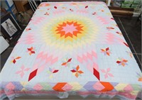 Hand Crafted All-Cotton Quilt-Made in 1940's