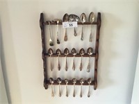 (18) pcs  spoons,  16 are marked Sterling