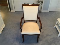 Cherry dining chair double arm