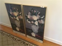 Pair of Manet posters in gold frame