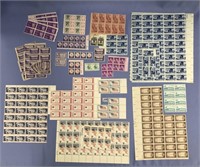 Large lot of unused sheets and blocks of stamps,