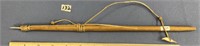 Miniature Ivory and wood and seal hide harpoon 13"