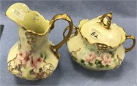 creamer and sugar bowl made in Germany     (k 92)