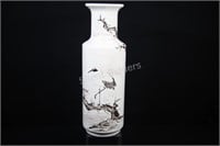 Artisan SIgned Hand Painted Ceramic Vase