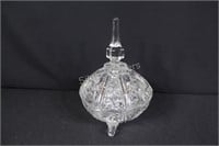 Crystal Lidded Footed Candy Dish