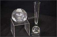 Control Bubble Heavy Vase & Tall Slender Bud Vase